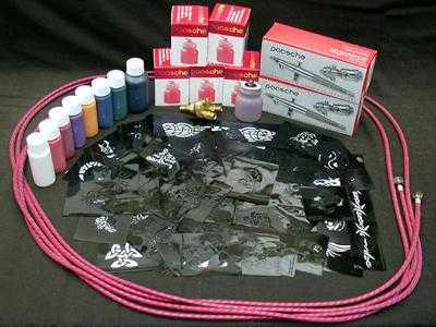 Airbrush Temporary Tattoo Startup Kit - %%product%%