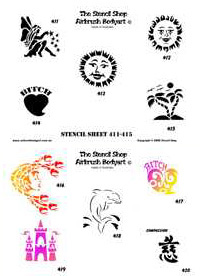 Stencils 411-420 - %%product%%