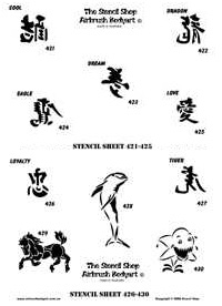 Stencils 421-430 - %%product%%